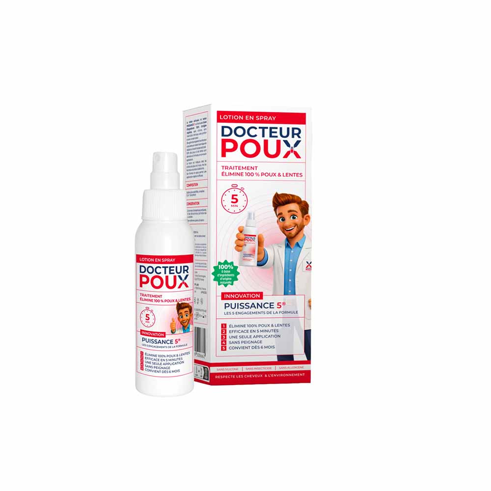 Docteur Poux Lotion anti pidocchi spray potenza 5 100 ml