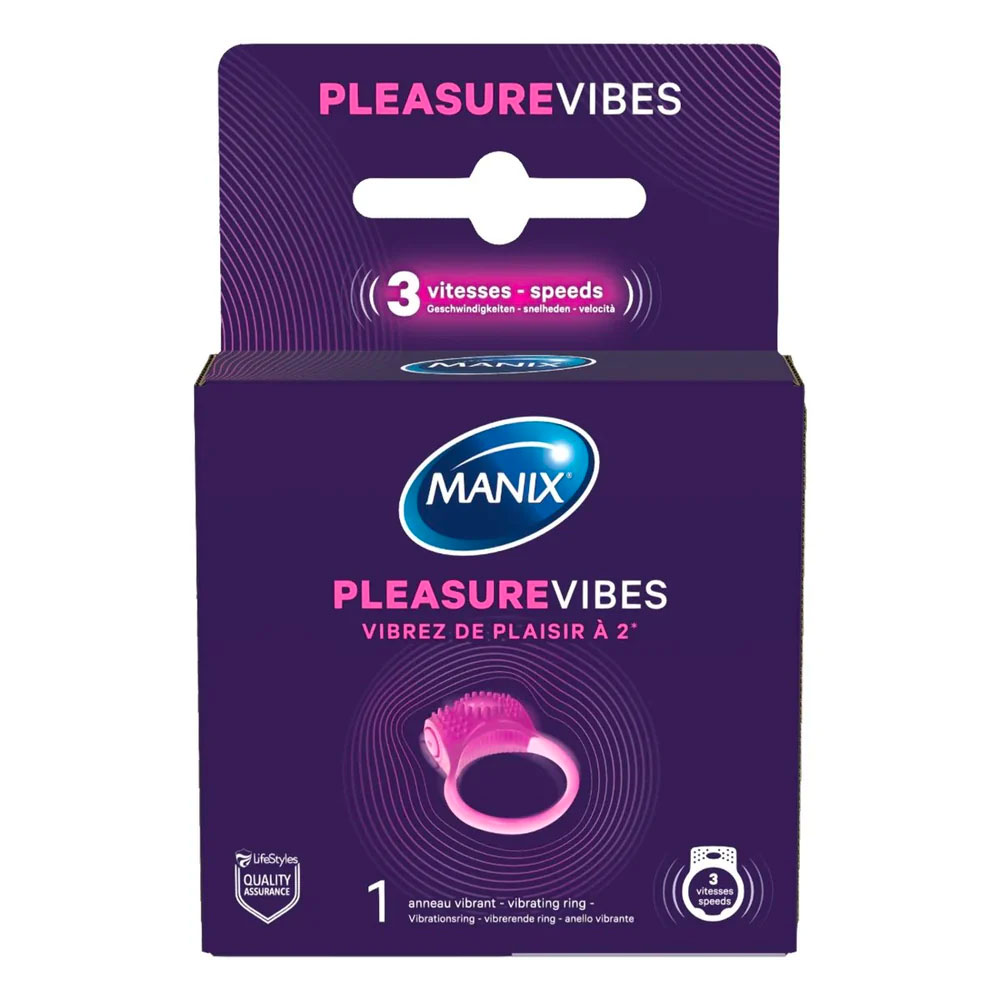 Manix Pleasure Vibes Anello vibrante rosa x1
