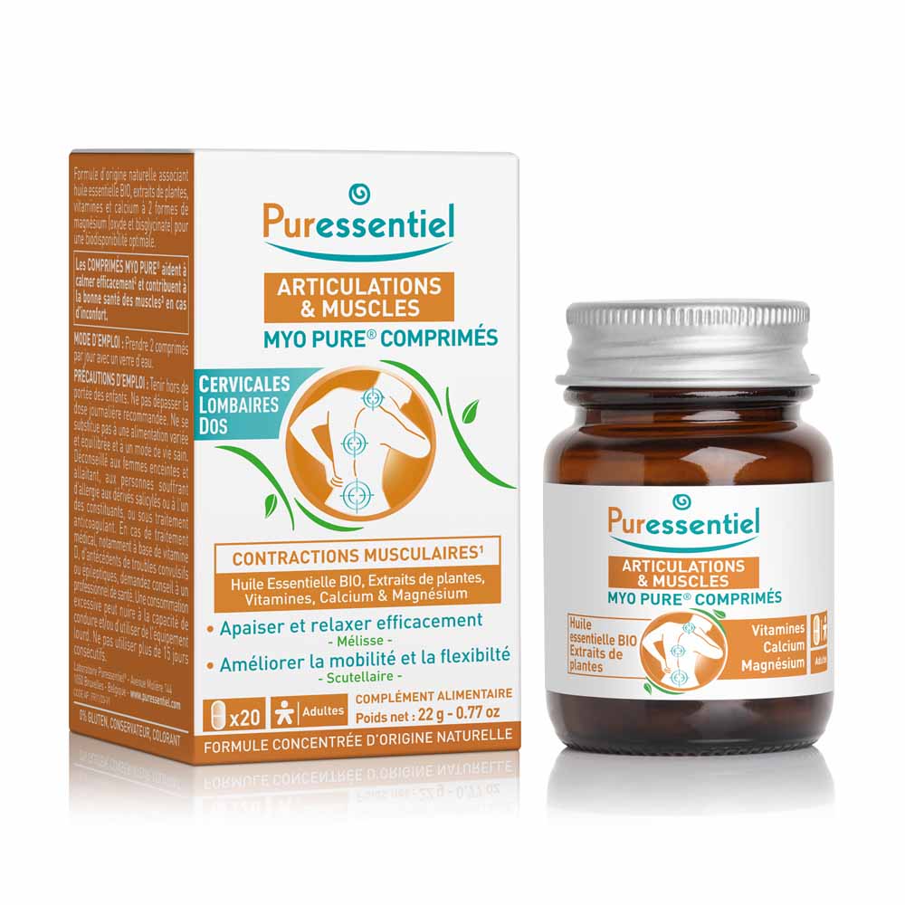 Puressentiel Articolazioni e Muscoli Contrazioni muscolari Myo Pure 20 compresse