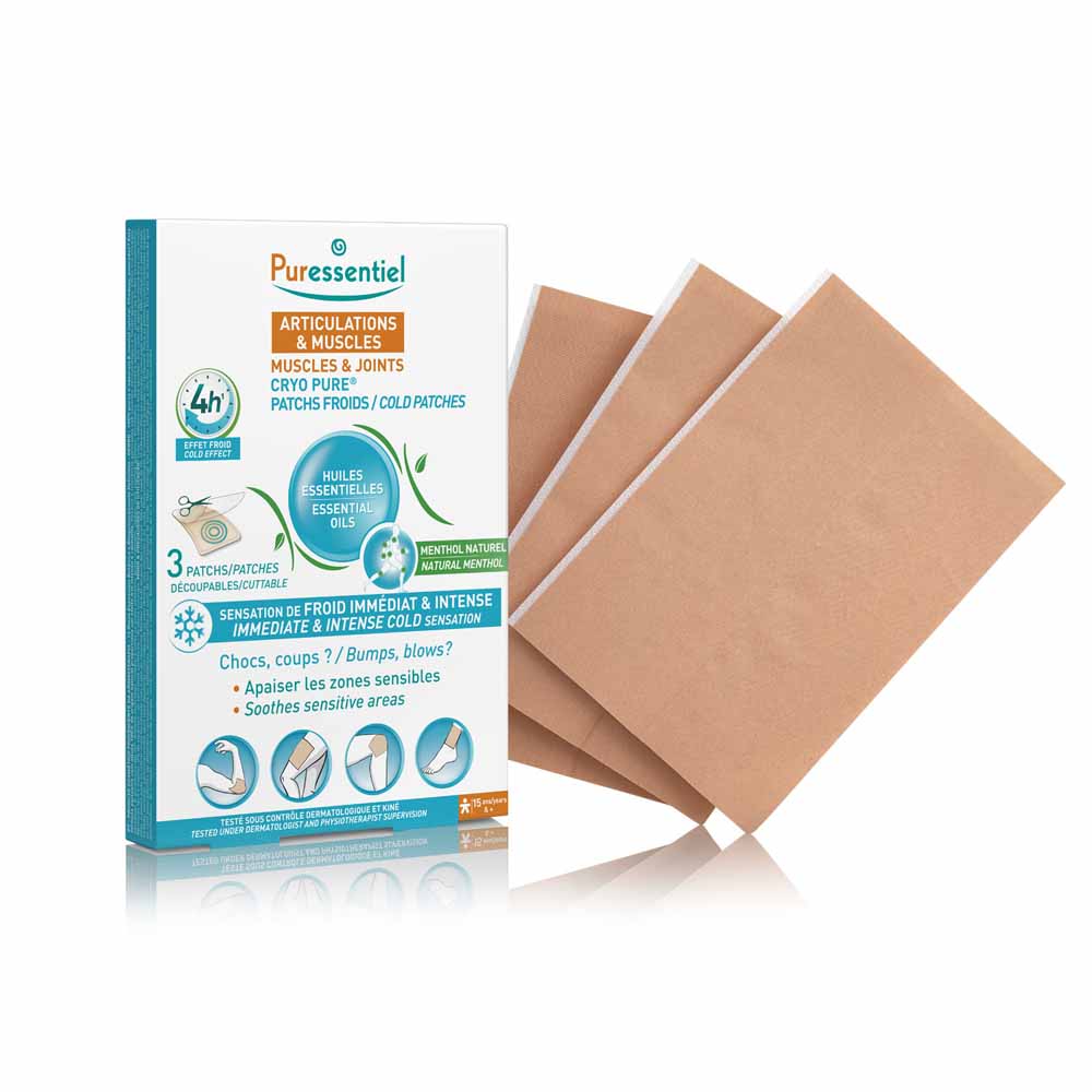 Puressentiel Articolazioni e Muscoli Cryo Pure Effetto 4h 3 Cerotti freddi