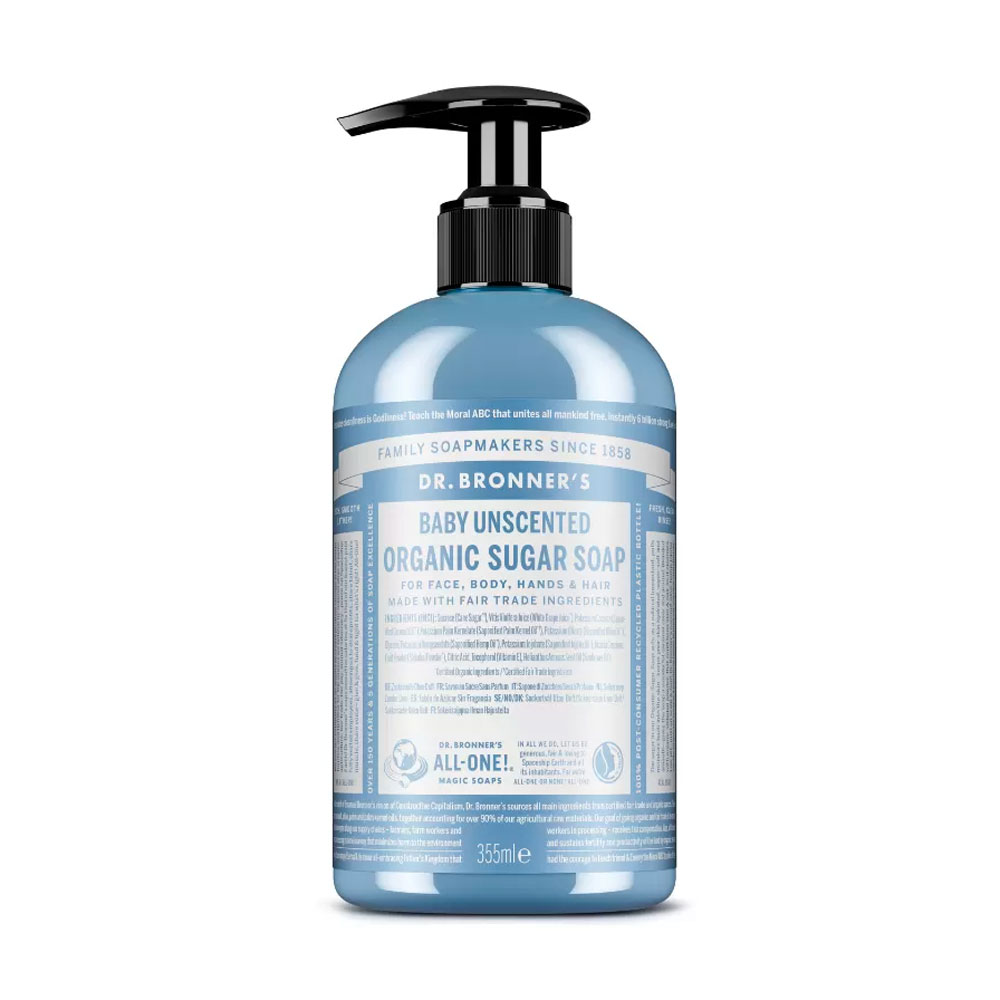 Dr Bronner'S Sapone allo zucchero bio 355 ml