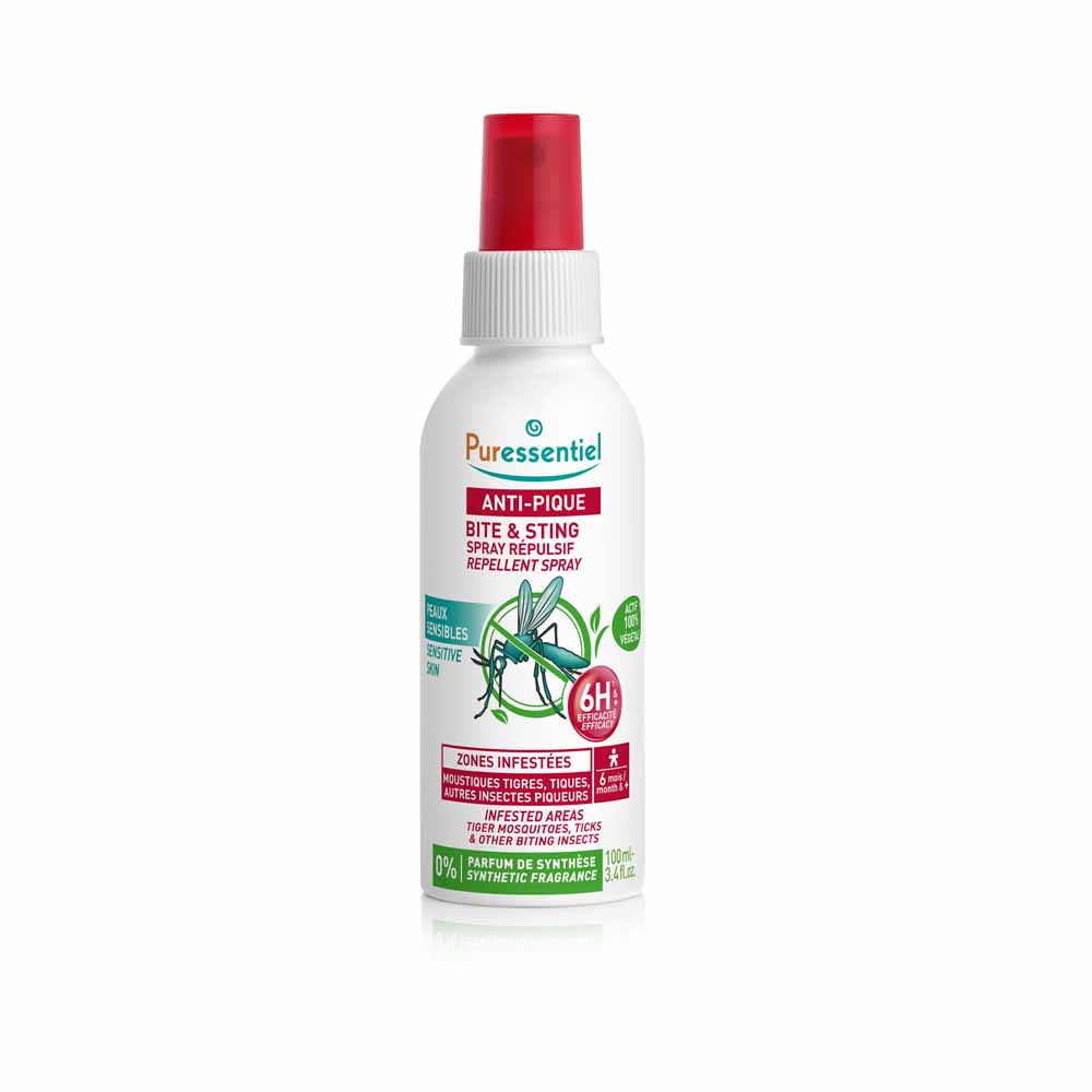 Puressentiel SOS Insetti Spray Repellente Famille Zone Temporali 100ml