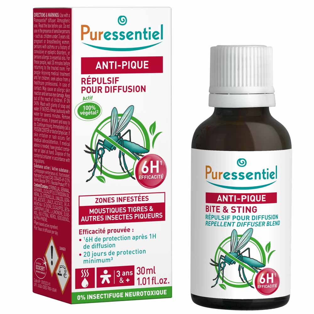 Puressentiel SOS Insetti Repellente anti-zanzare per diffusione 30 ml
