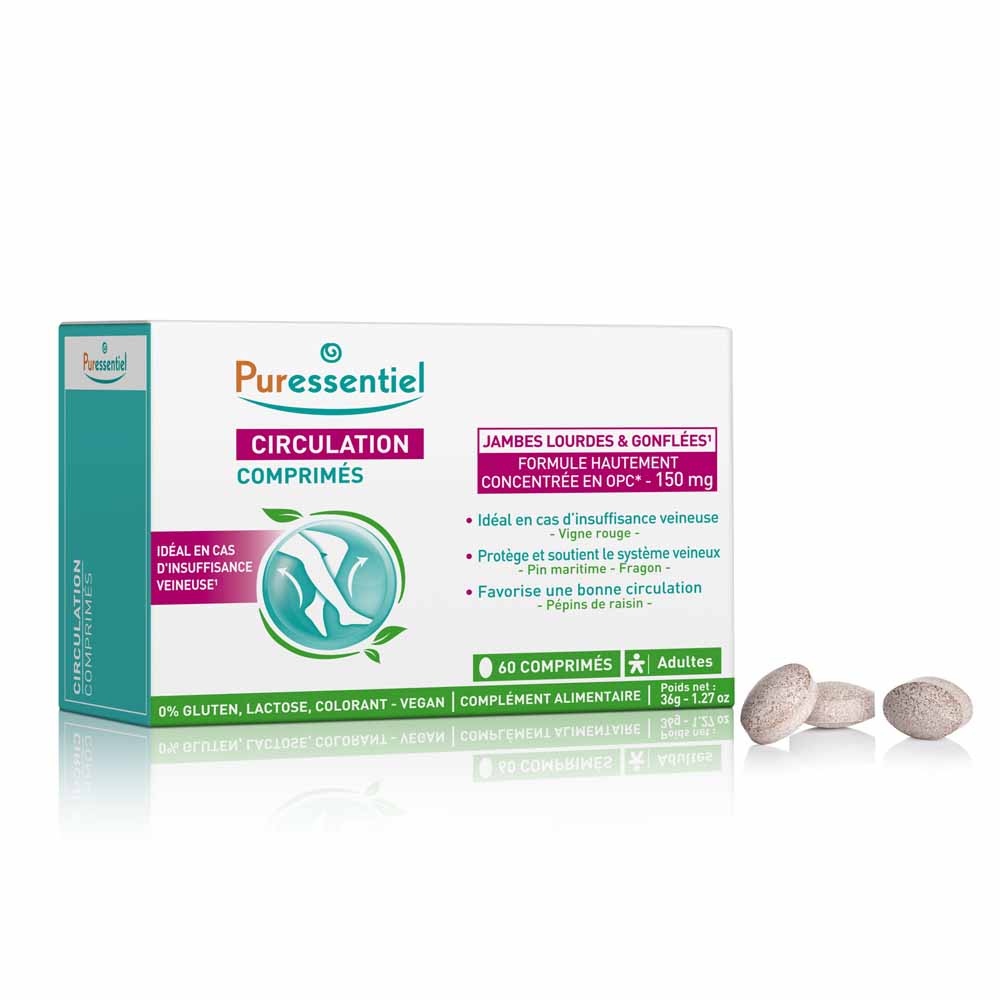 Puressentiel Circolazione Gambe pesanti e gonfie 60 compresse