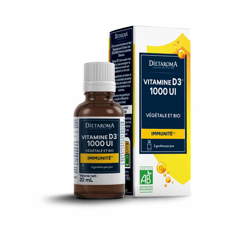 Dietaroma Vitamine D3 vegetale bio 1000 UI 20 ml