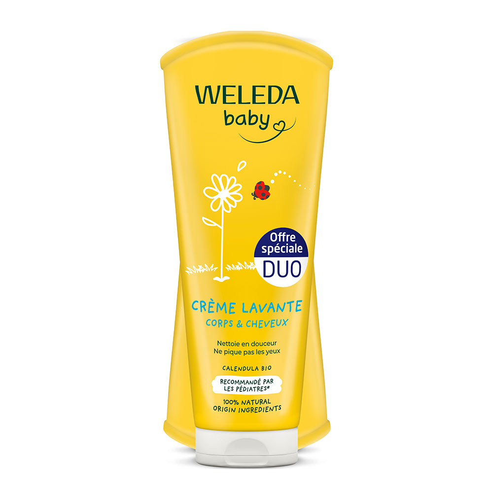 Weleda Calendula Crema lavante corpo e capelli bebè 2 x 200 ml