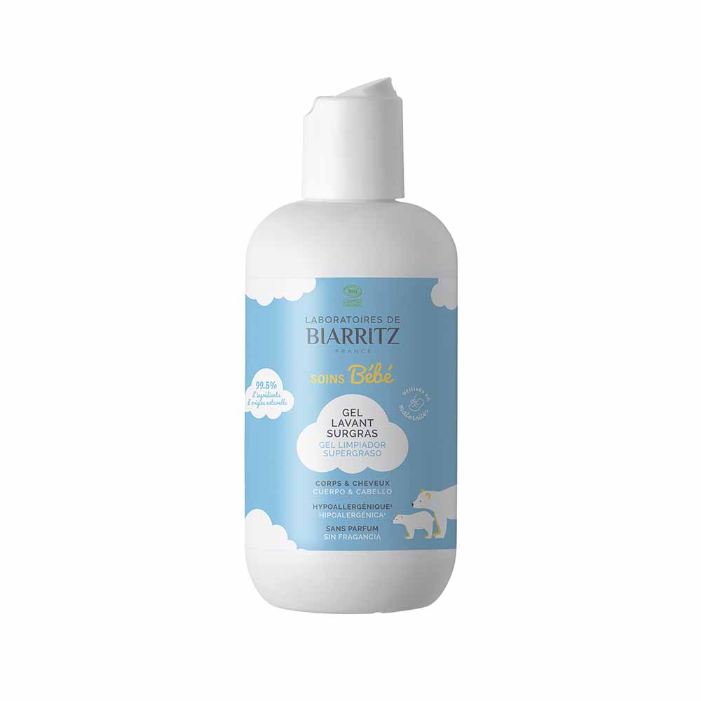 Laboratoires De Biarritz Prodotti per Neonato Detergente bio corpo e capelli 200ml