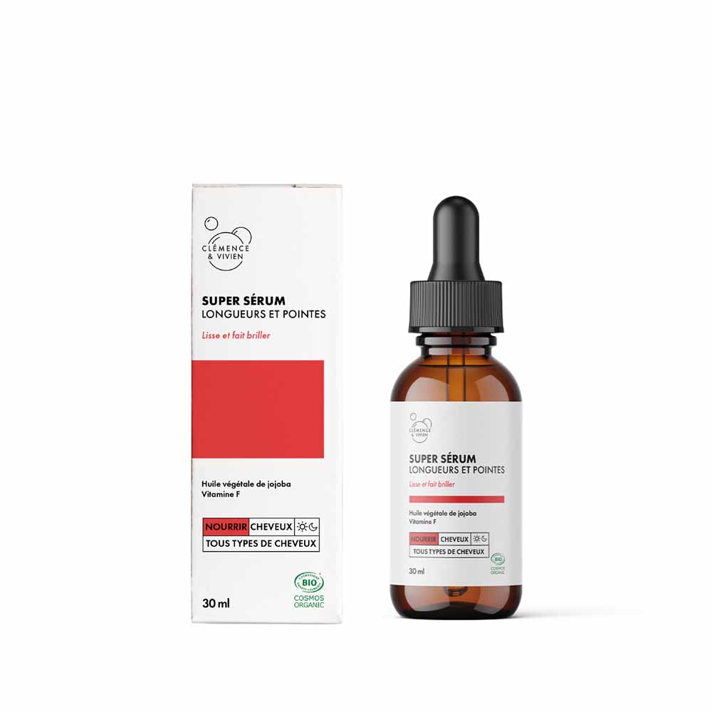 Clemence&Vivien Super siero per lunghezze e punte biologiche 30ml