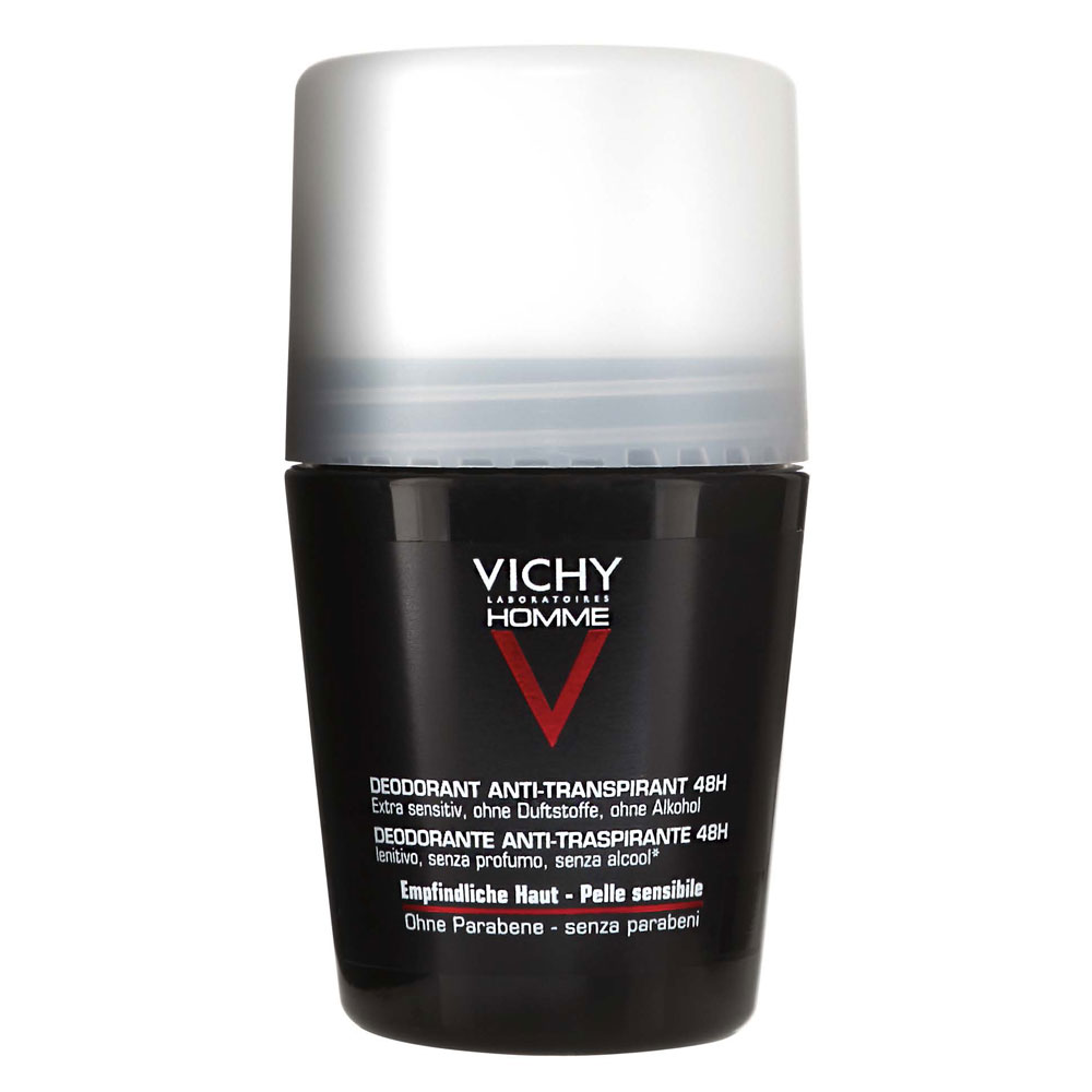 Vichy Uomo Deodorante antitraspirante roll-on 48h Pelle Sensibile 50 ml