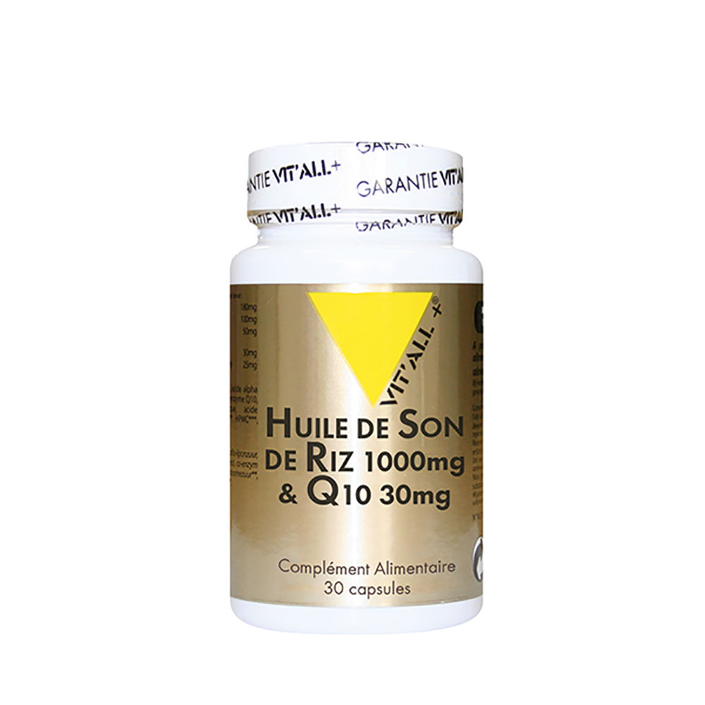 Vit'All+ Olio di crusca di riso Q10 1000 mg 30 compresse