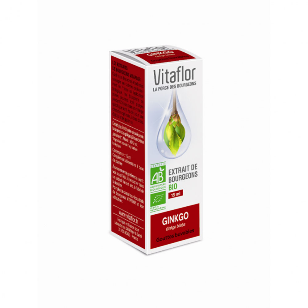 Vitaflor Estratto di gemme di ginkgo biologico 15ml