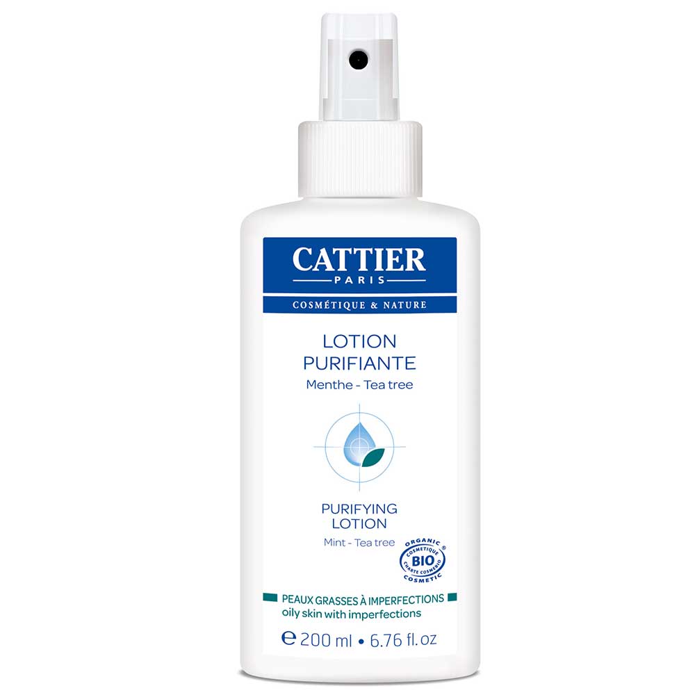 Cattier Lozione purificante biologica per pelli grasse e con imperfezioni N.A 200 ml