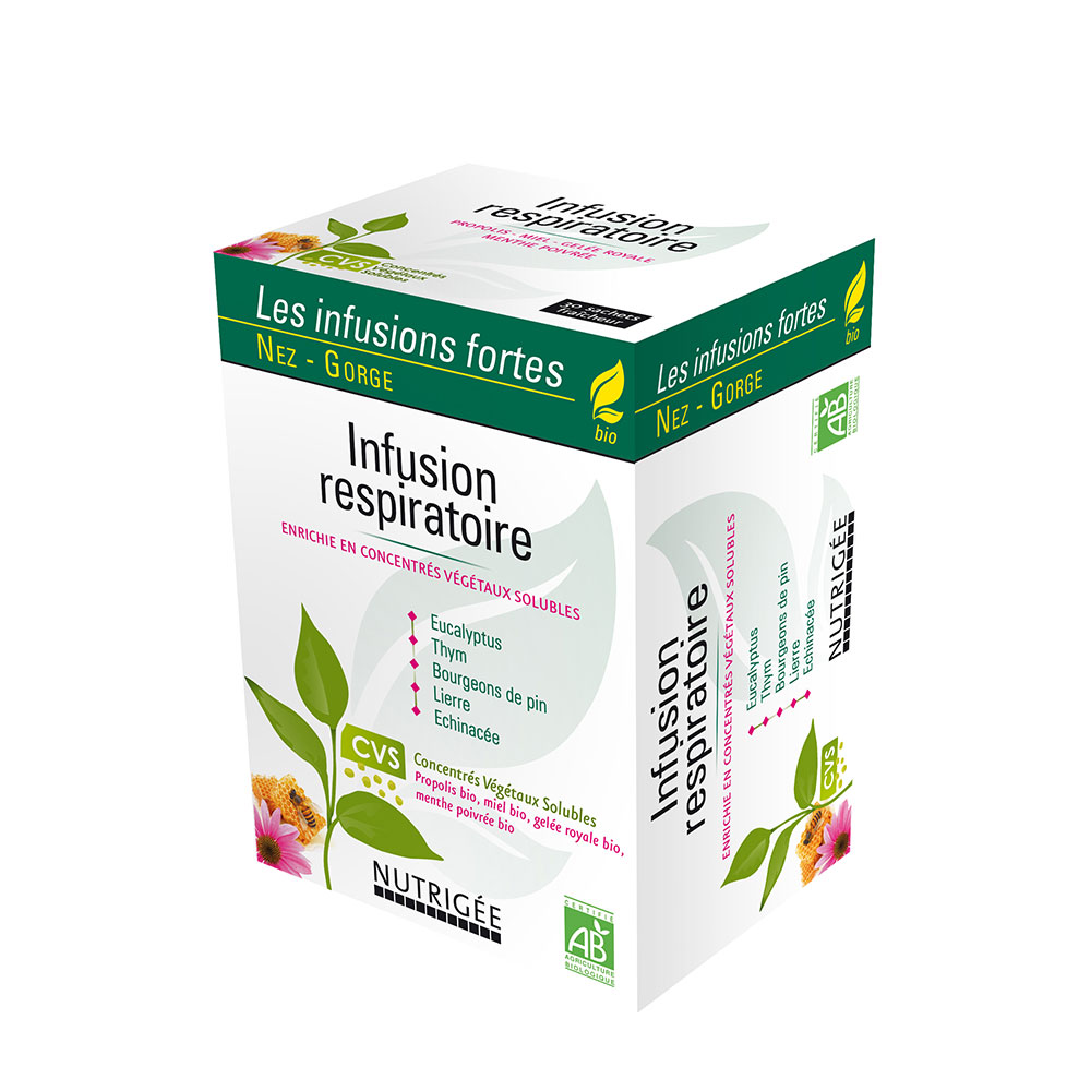 Nutrigée Infuso organico per la Respirazione 30 Bustine