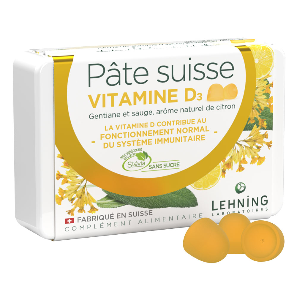 Lehning Pasta svizzera Vitamine D3 x40 gomme da cancellare