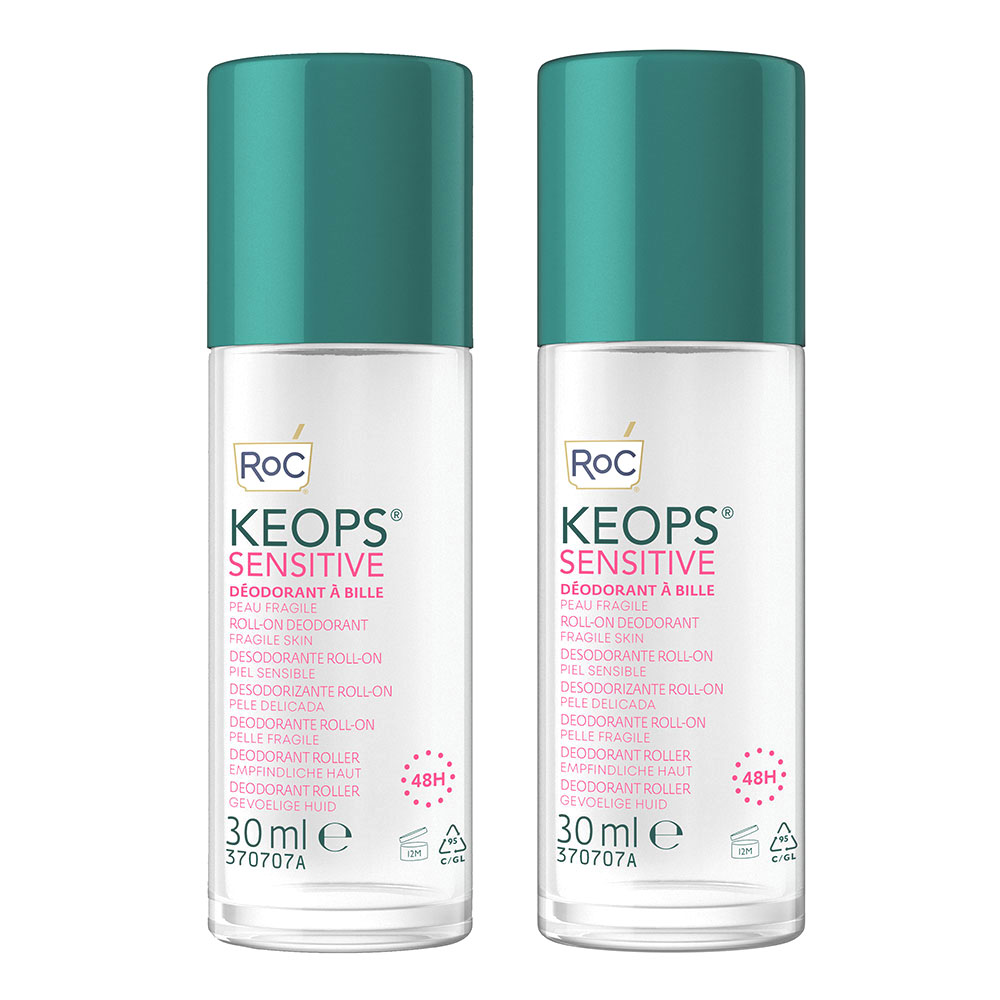 Roc Keops Deodorante roll-on pelle fragile 2x30ml