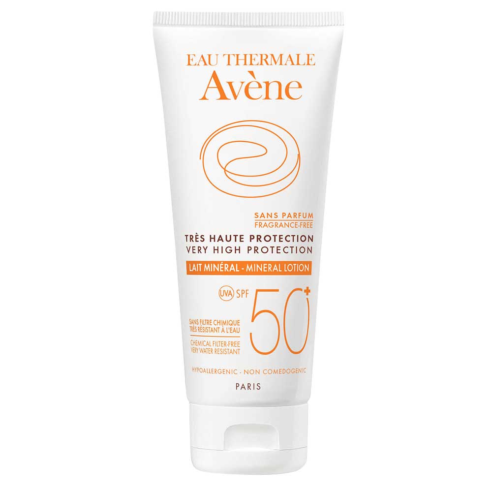 Avène Solari Latte minerale ad altissima protezione per pelli intolleranti Spf50+ 100ml