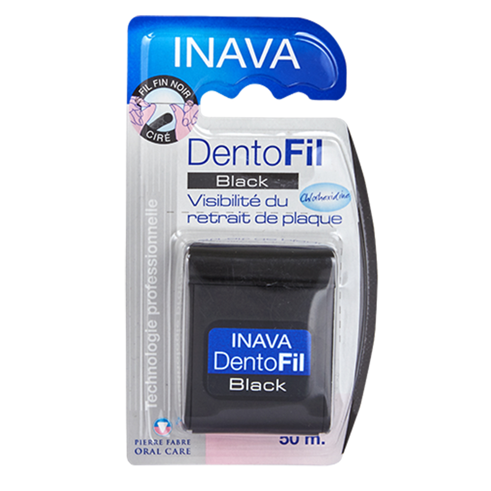 Inava Dentofil Cera dentale Fil Fin nera 50m