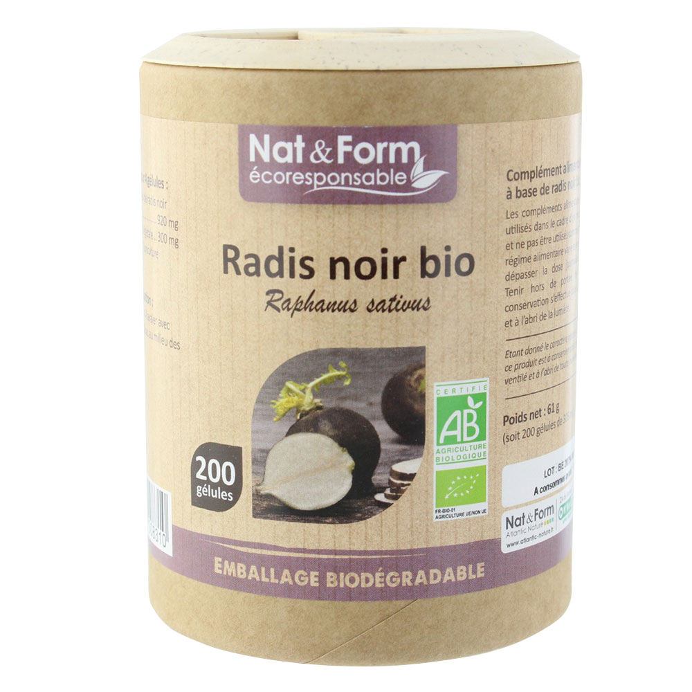 Nat&Form RAVANELLO NERO BIO 200 capsule