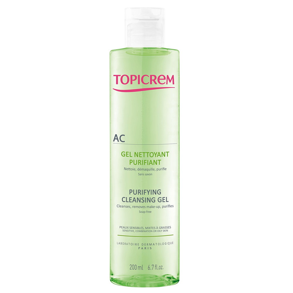 Topicrem Ac Pelle da Mista a Grassa Gel detergente Purificante 200ml