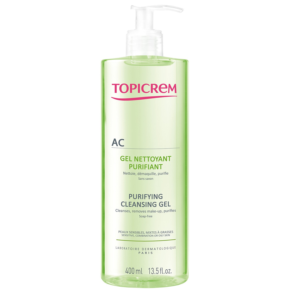 Topicrem Ac Pelle da Mista a Grassa Gel detergente purificante 400ml