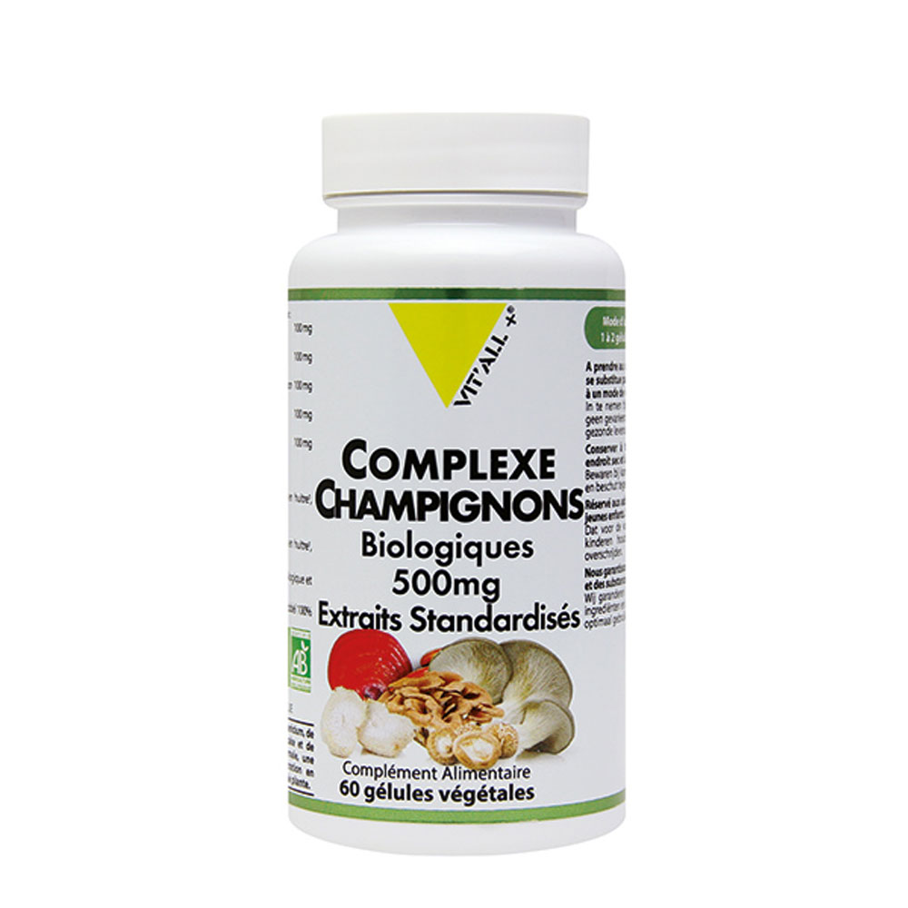 Vit'All+ Complesso di funghi biologici 60 capsule