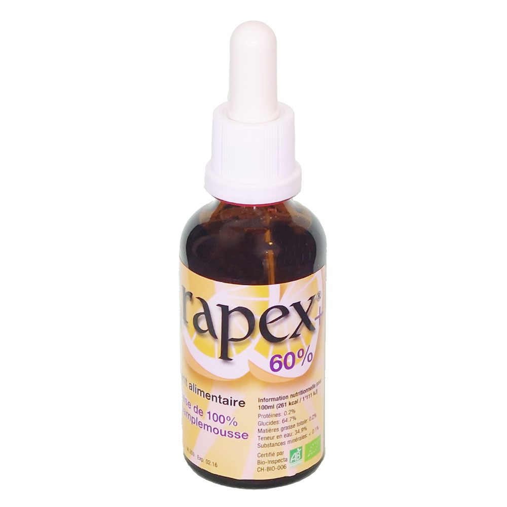 Biograpex Bottiglia in vetro biologico Grapex 60% 100ml
