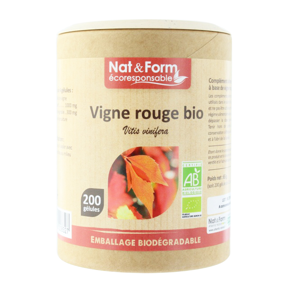 Nat&Form VITE ROSSA BIOLOGICA 200 capsule