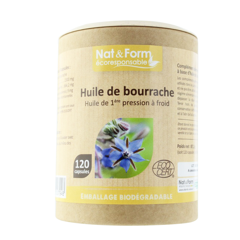 Nat&Form OLIO DI BORRAGINE 120 capsule