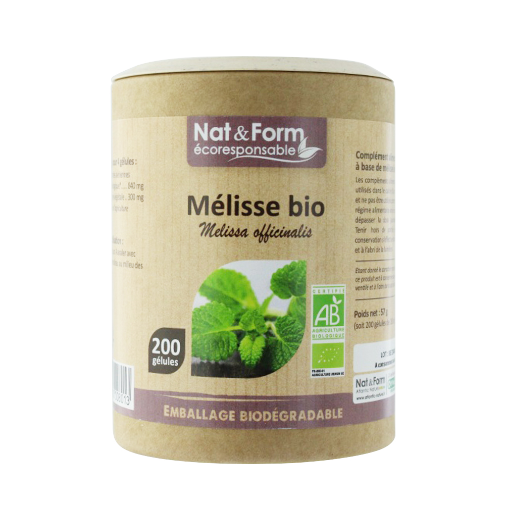 Nat&Form MELISSA BIOLOGICA 200 capsule