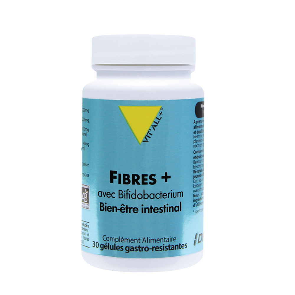 Vit'All+ Fibre+ con Bifidobacterium biologico 30 Geluli