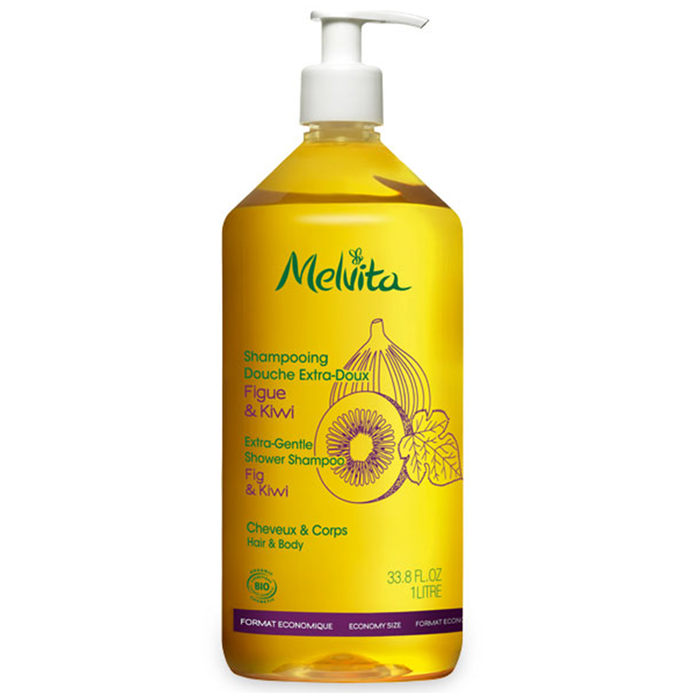 Melvita Melvita Shampooing Douche Extra-doux Figue Et Kiwi Bio 1l