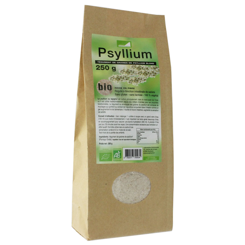 Exopharm Tegumento di psillio Blonde Bio 250g