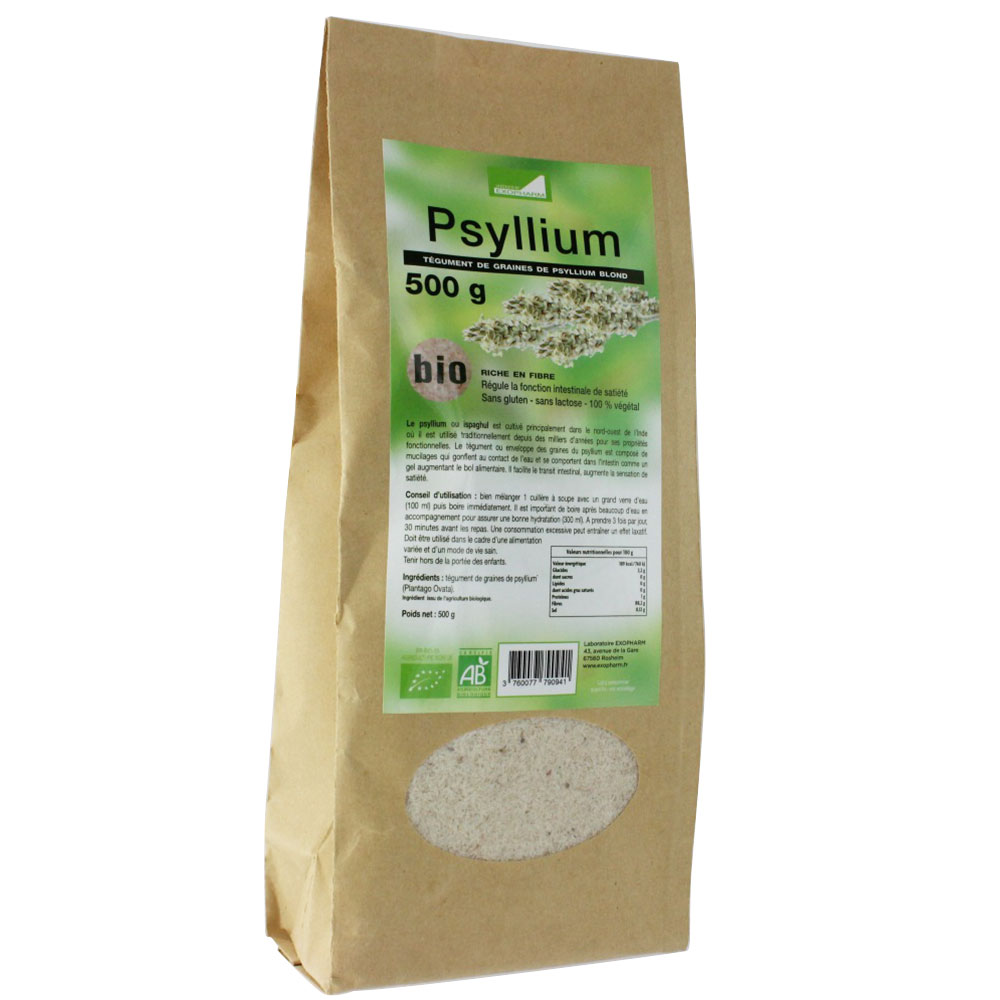 Exopharm Tegumento di psillio Blonde Bio 500g
