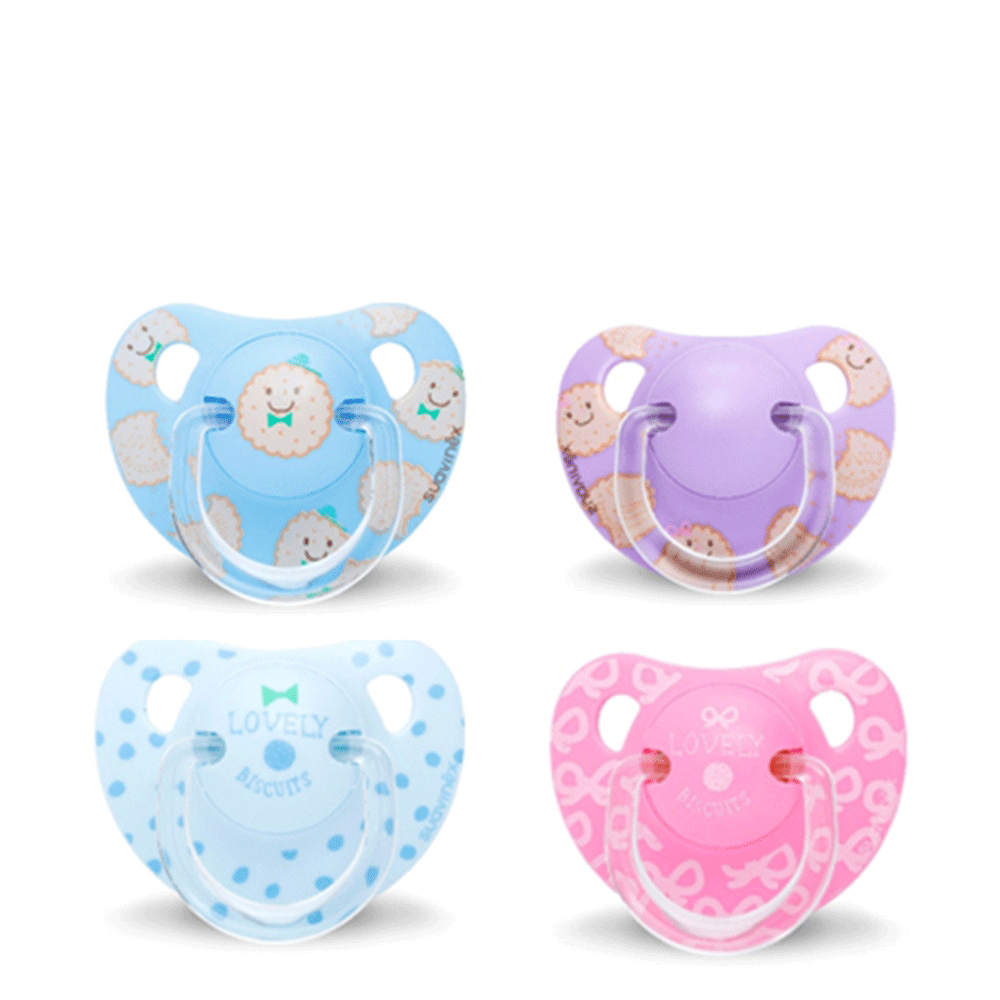 Suavinex Total Look Physio Sucettes Physiologiques Silicone Lovely Biscuit 6-18 Mois X2