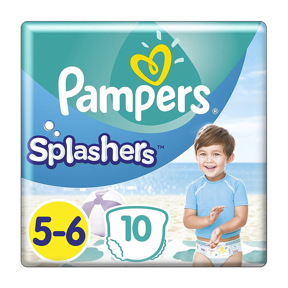 Pampers Costumi da bagno usa e getta Splashers taglia 5-6 (14 kg+) 10 unità