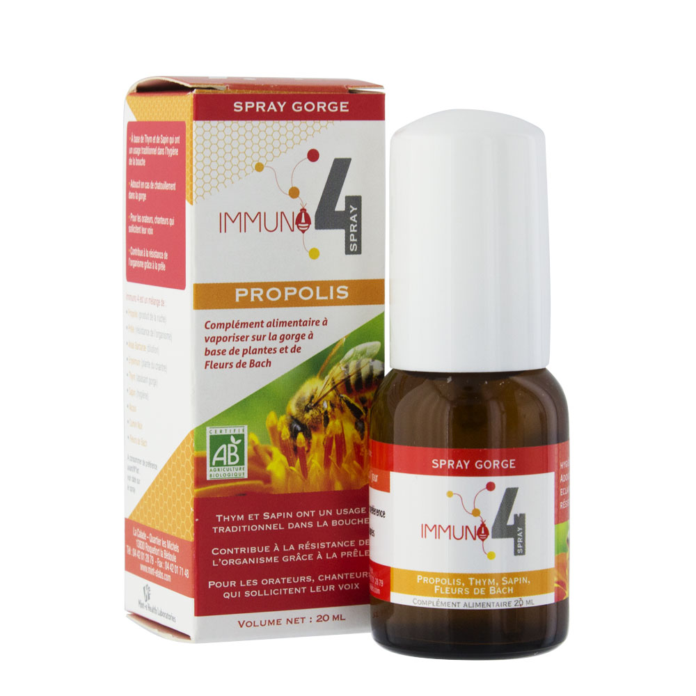 Mint-E IMMUNO 4 SPRAY GOLA ALLA PROPOLIS BIOLOGICA 20ml