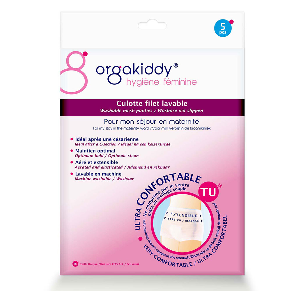 Orgakiddy Mutandine in rete lavabili Taglia unica X5
