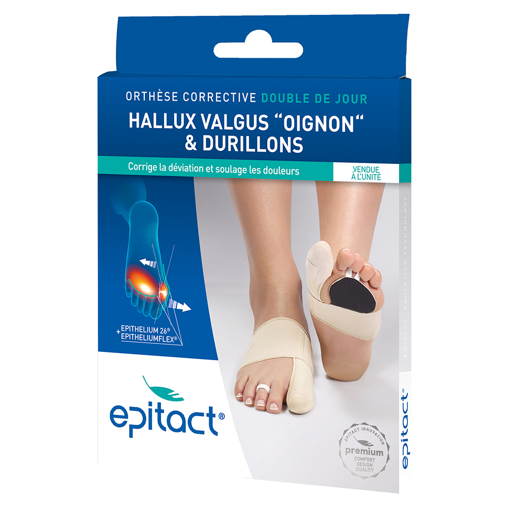 Epitact Tutore correttivo per alluce valgus e duroni piede sinistro