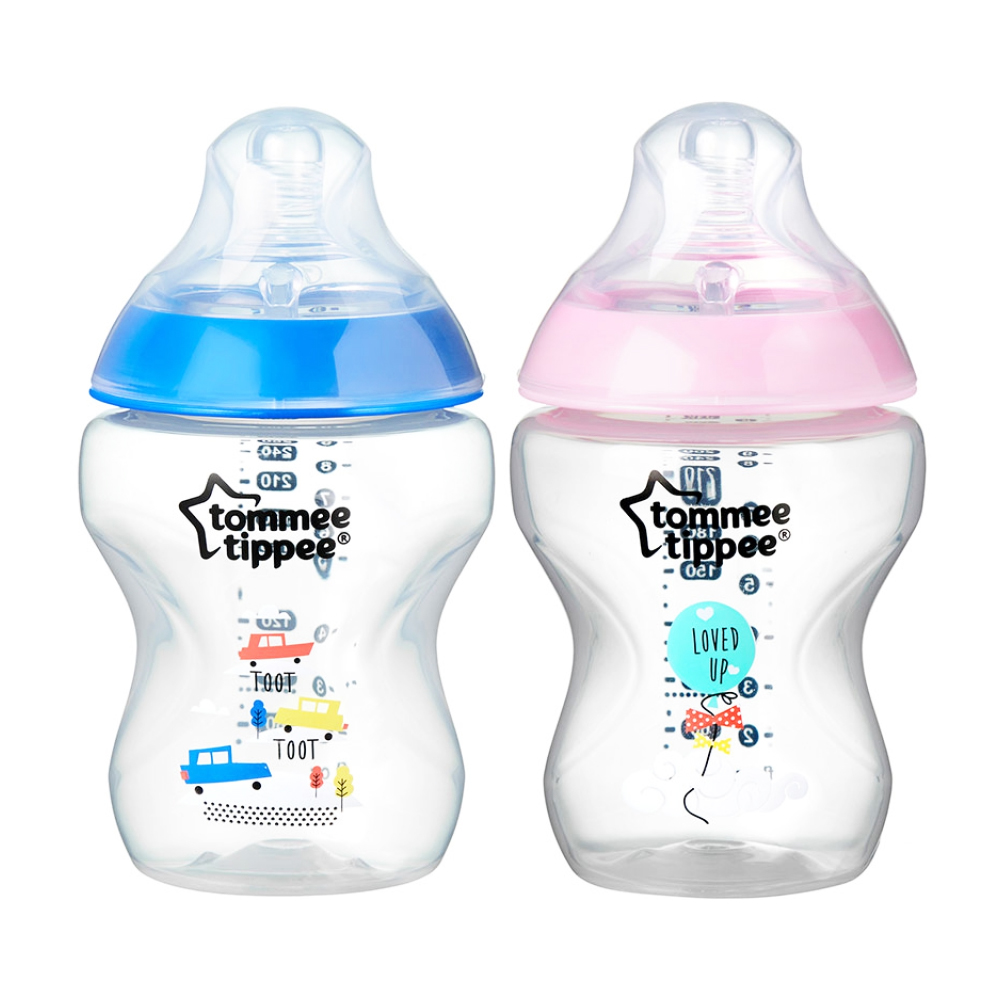 Tommee Tippee Biberon Closer to nature a flusso lento dalla nascita decorato 260ml