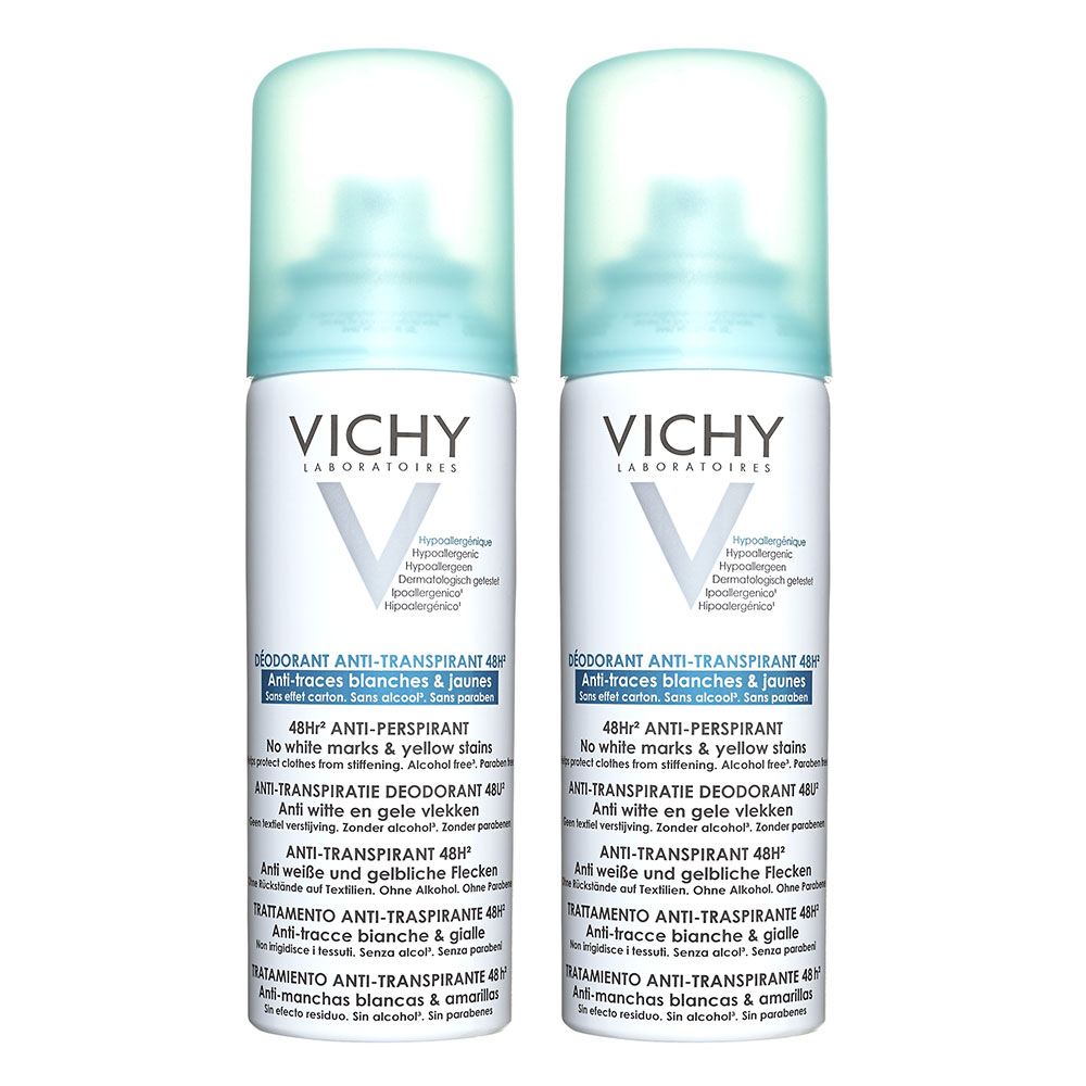 Vichy Deodorante Anti-traspirante Anti-traccia Spray 2x125ml