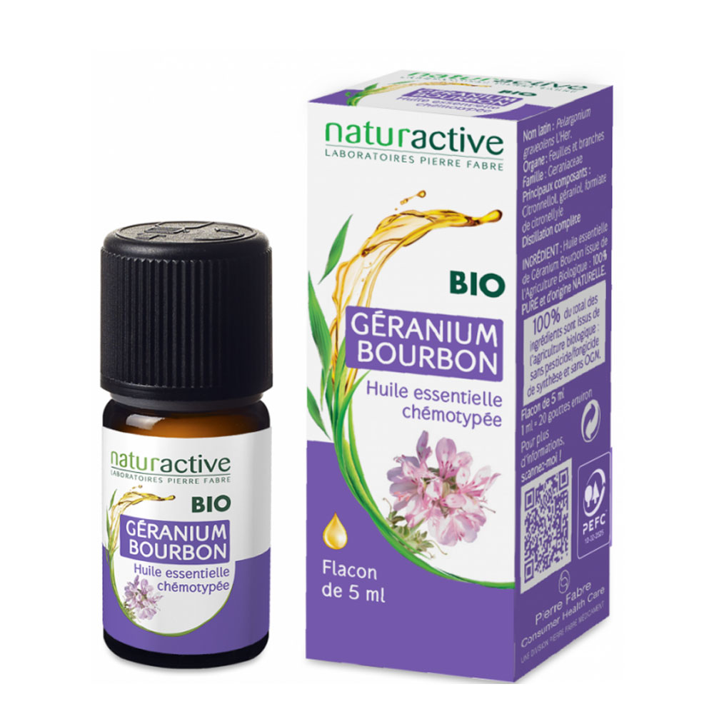 Naturactive Olio essenziale Geranio Bourbon bio 5 ml
