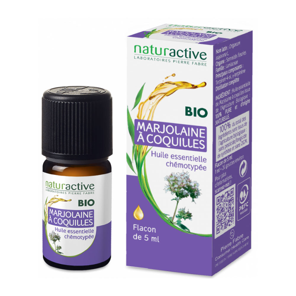 Naturactive Olio essenziale Maggiorana a guscio bio 5 ml