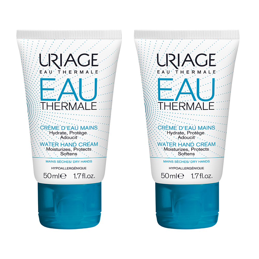 Uriage Acqua termale e idratazione Crema per mani secche 2x50ml