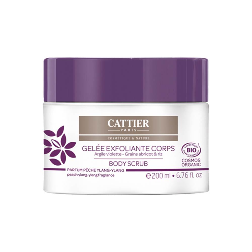 Cattier Scrub corpo biologico alla Cera di Ylang-Ylang e Pesca 200 ml