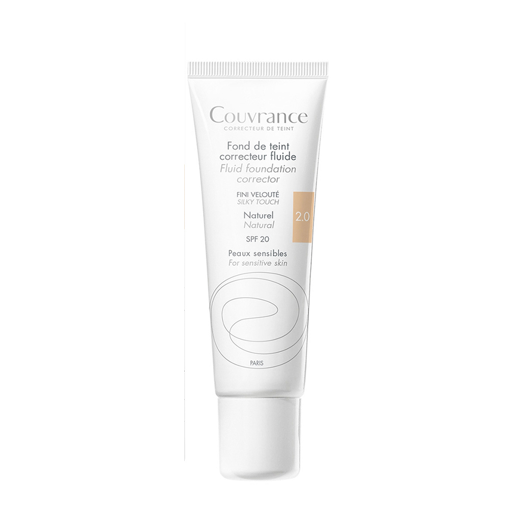 Avène Couvrance Fondotinta correttore fluido effetto vellutato SPF20 pelli sensibili 30 ml
