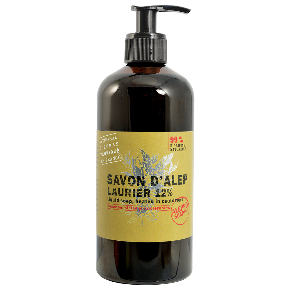 Tadé Sapone liquido di Aleppo 12% Alloro Pelle secca e intollerante 500ml