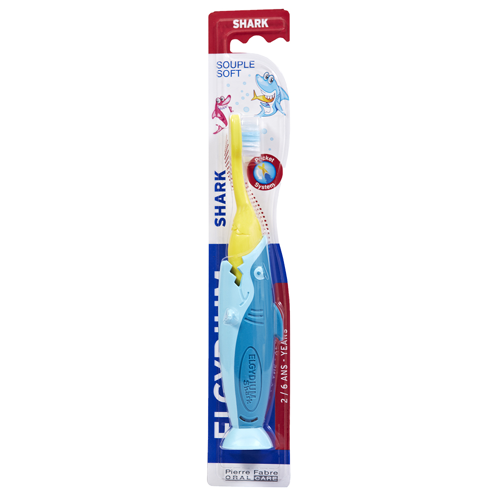 Elgydium Spazzolino per bambini Shark 2-6 anni