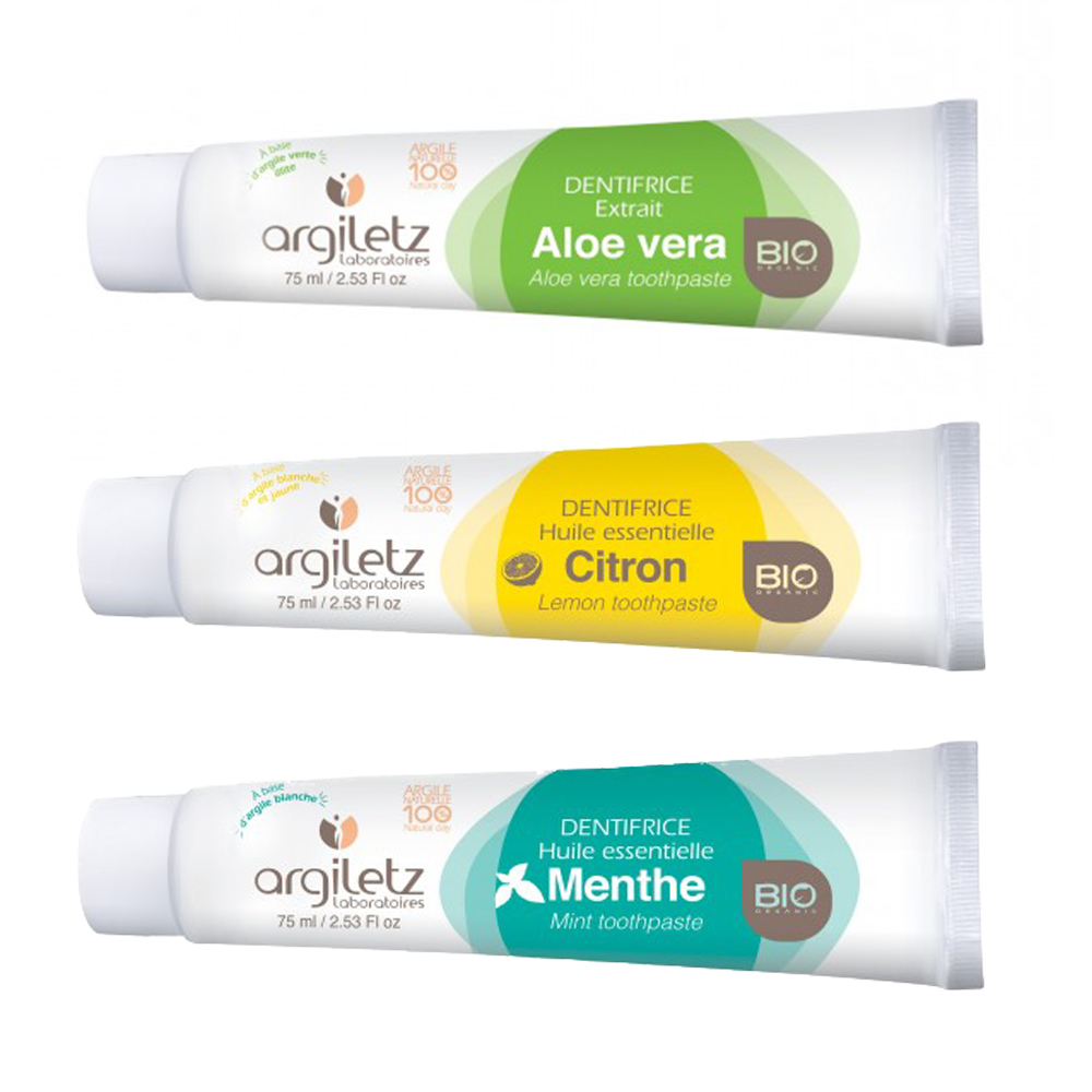 Argiletz Dentifricio agli oli essenziali biologici 75ml