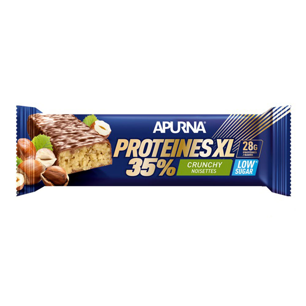 Apurna Barretta croccante Xl ad alto contenuto proteico alla nocciola 80g