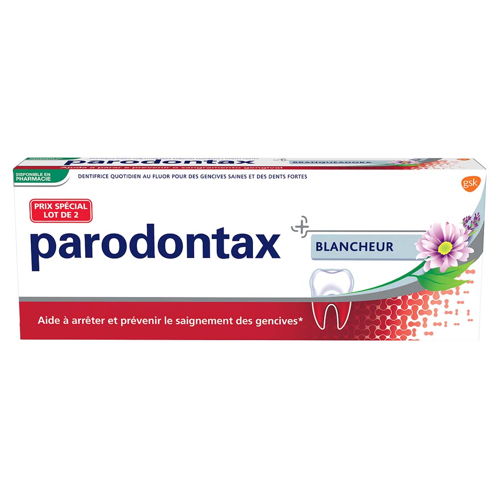 Parodontax Dentifricio per gengive sensibili e sbiancante 2 x 75 ml